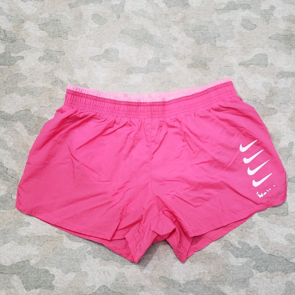Nike Shorts Womens Medium Pink Drawstring Running Outdoors